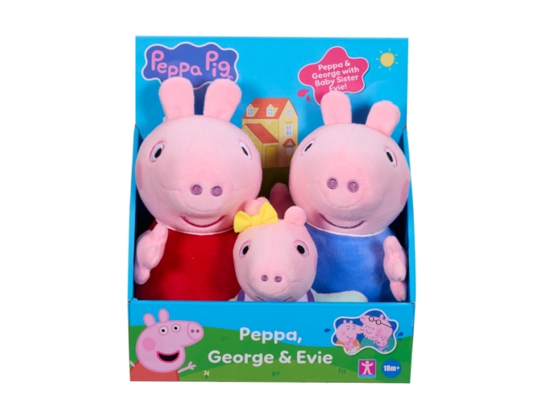 PEPPA PLUSH 3PK | Andra leksaksmärken - Gurli Gris | GameStuff