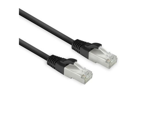 Act Black 1 Meter Lszh U/Ftp Cat8 Datacenter Slimline Patch Cable Snagless With Rj45 Connectors (Fb8101)