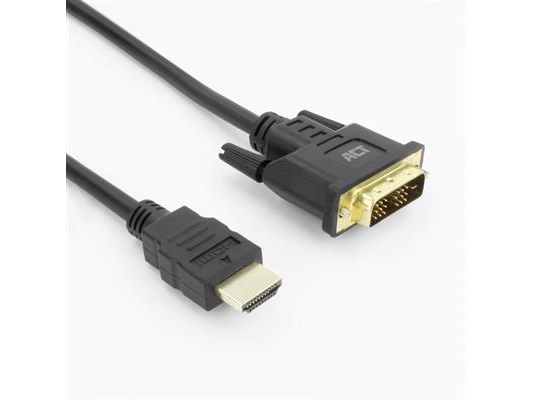 Act Hdmi-A Male To Dvi-D Male Adapter Cable, 3 Meters (Ak3736)