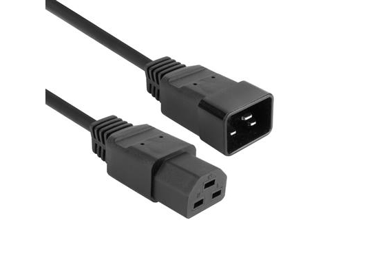 Act Powercord C20 - C21 Iec60320 Black 1 M (Ak5343) (Ak5343)