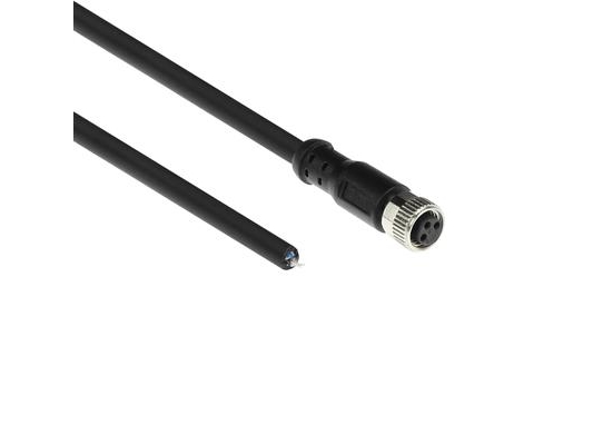 Act Industrial 1.50 Meters Sensor Cable M8a 3-Pin Female To Open End, Ultraflex Xtreme Tpe Cable, Shielded (Sc3007)