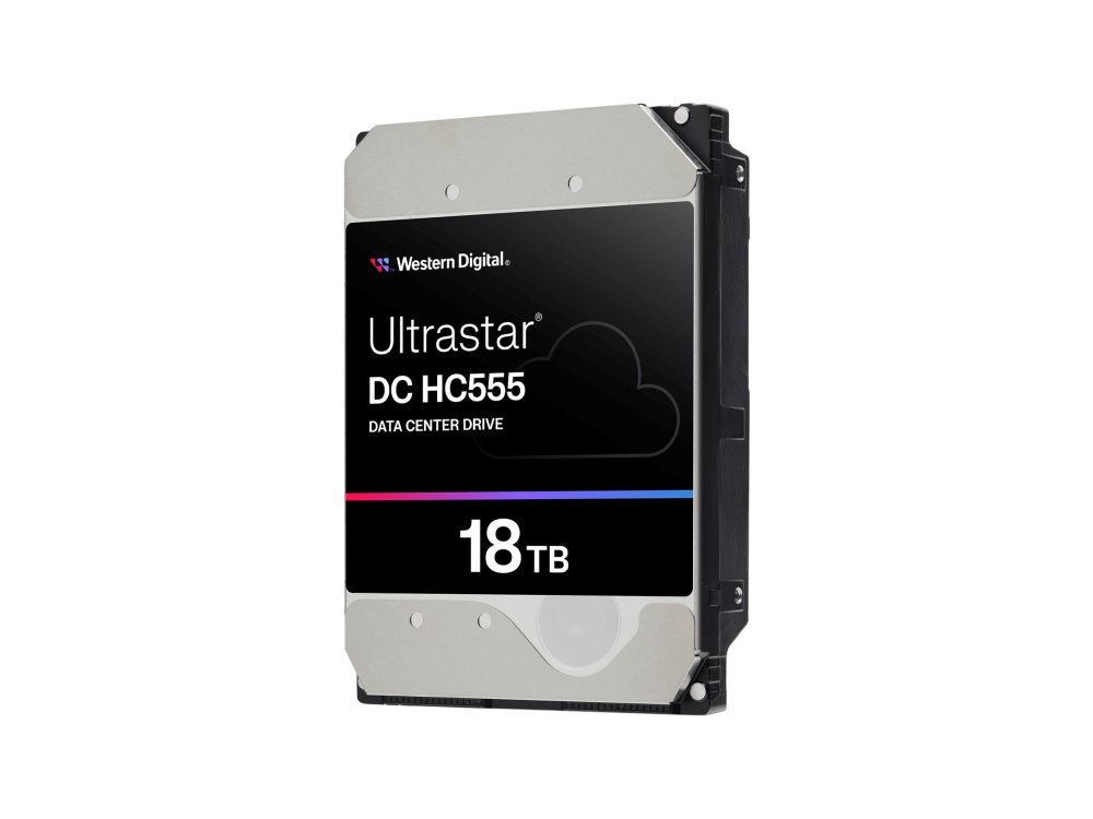WD Ultrastar DC HC555 - Harddisk - Data Center - 18 TB - intern - 3.5 - SATA 6Gb/s - 7200 rpm - buffer: 512 MB