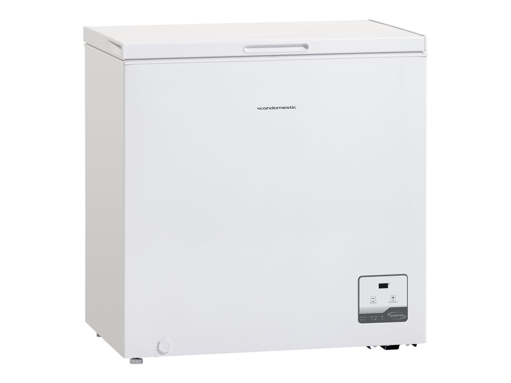Scandomestic Standard CF200WD - Öppning uppåt - bredd: 82.3 cm - djup: 55.5 cm - höjd: 83.5 cm - 199 liter - Klass D - vit | Vitvaror - Kyl & Frys - Frysboxar | GameStuff