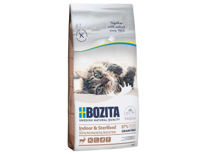 Bozita 31221, Voksen, Enhver race, Hjort, 2 kg, Kornfri
