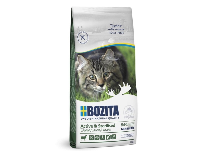 Bozita Active &Amp Sterilised-Grain Free Lamb, Adult, Lamm, 2 Kg, Getreidefrei