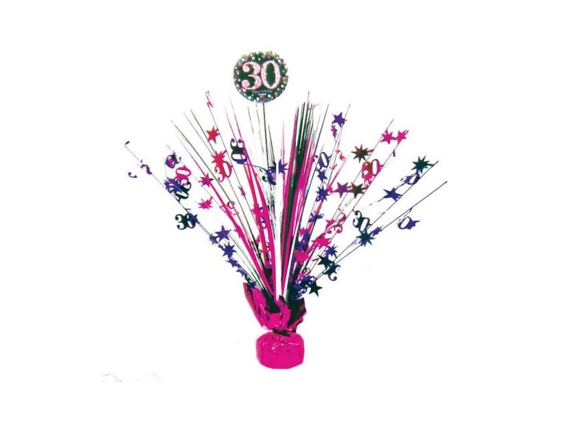 30 års fødselsdag borddekoration - Pink