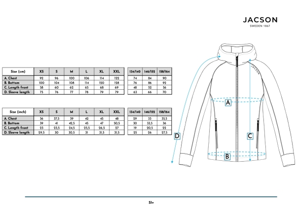 Jacson Siv Funktionsjacka Junior Orange 158/164