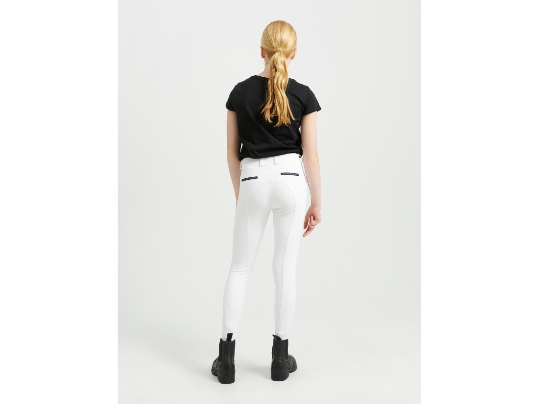 Jacson Hedvig Ridbyxa Knäskodd Junior Vit | Sällskapsdjur - Häst - Til ryttaren | GameStuff