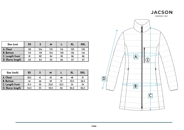 Jacson Lina Jacke Schwarz Xl