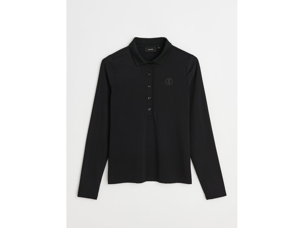 Jacson Ylva Långärmad Polotröja Svart XXL | Kläder & Säkerhet - Arbetskläder - Polotröjor | GameStuff