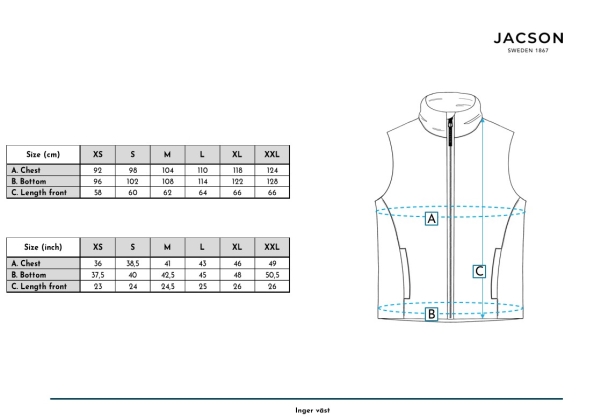 Jacson Inger Fleece-Weste Beige Xl