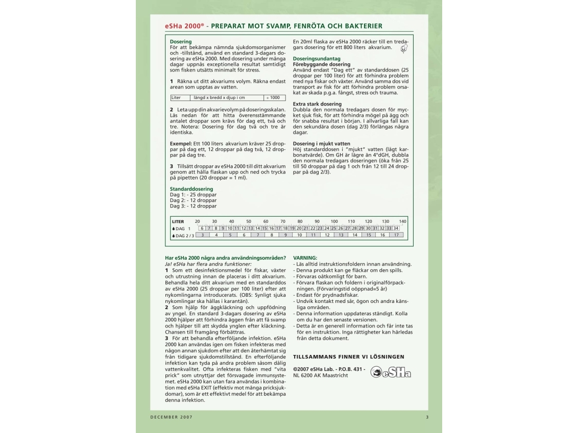 Seahorse Esha 2000 Medicin 20ml