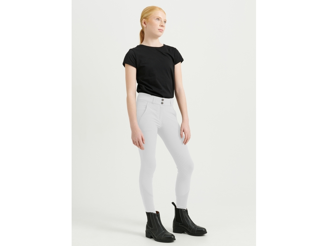 Jacson Rigmor Reithose Kniestrumpf Junior Weiß 158/164
