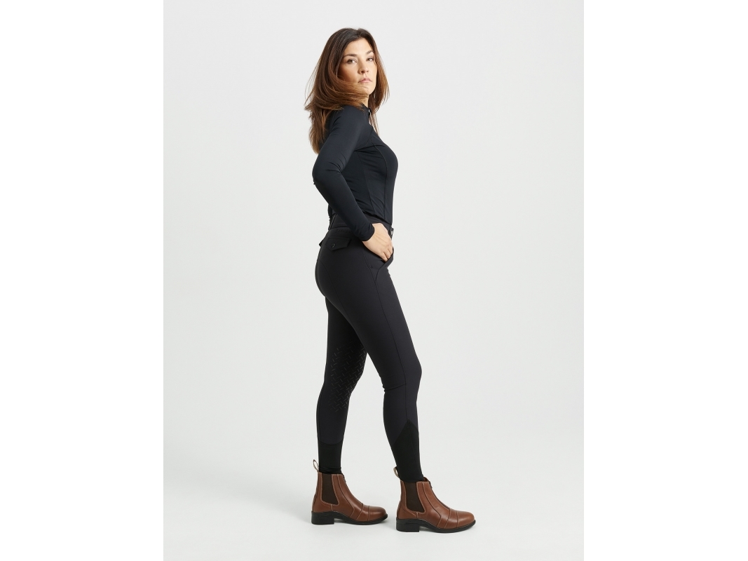 Jacson Rigmor Reithose Knielang Schwarz 44