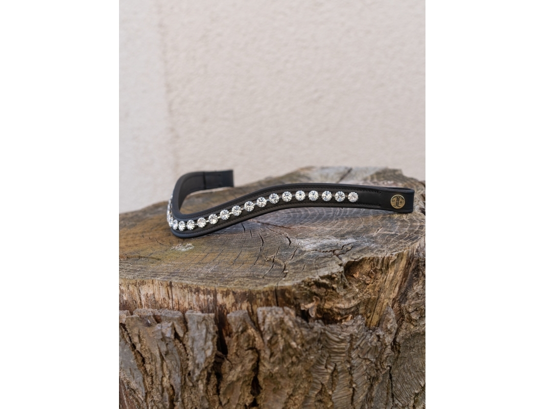 Pandebånd Crystal Silver Black