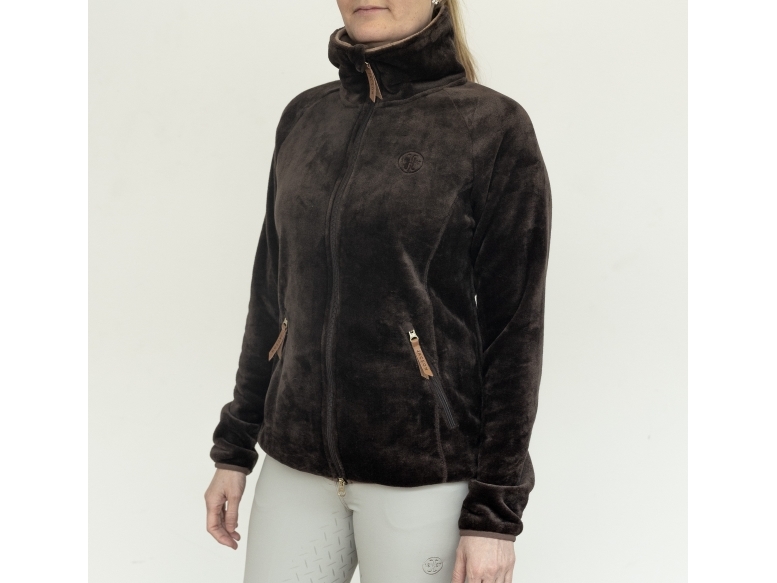 Jacson Dagmar Soft Pile Jacke Dunkelbraun Xl