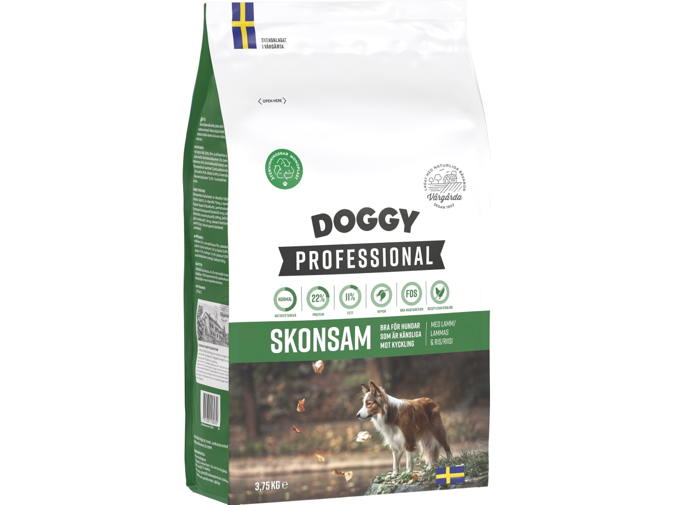 Doggy Professional Sanftes Hundefutter 3.75Kg