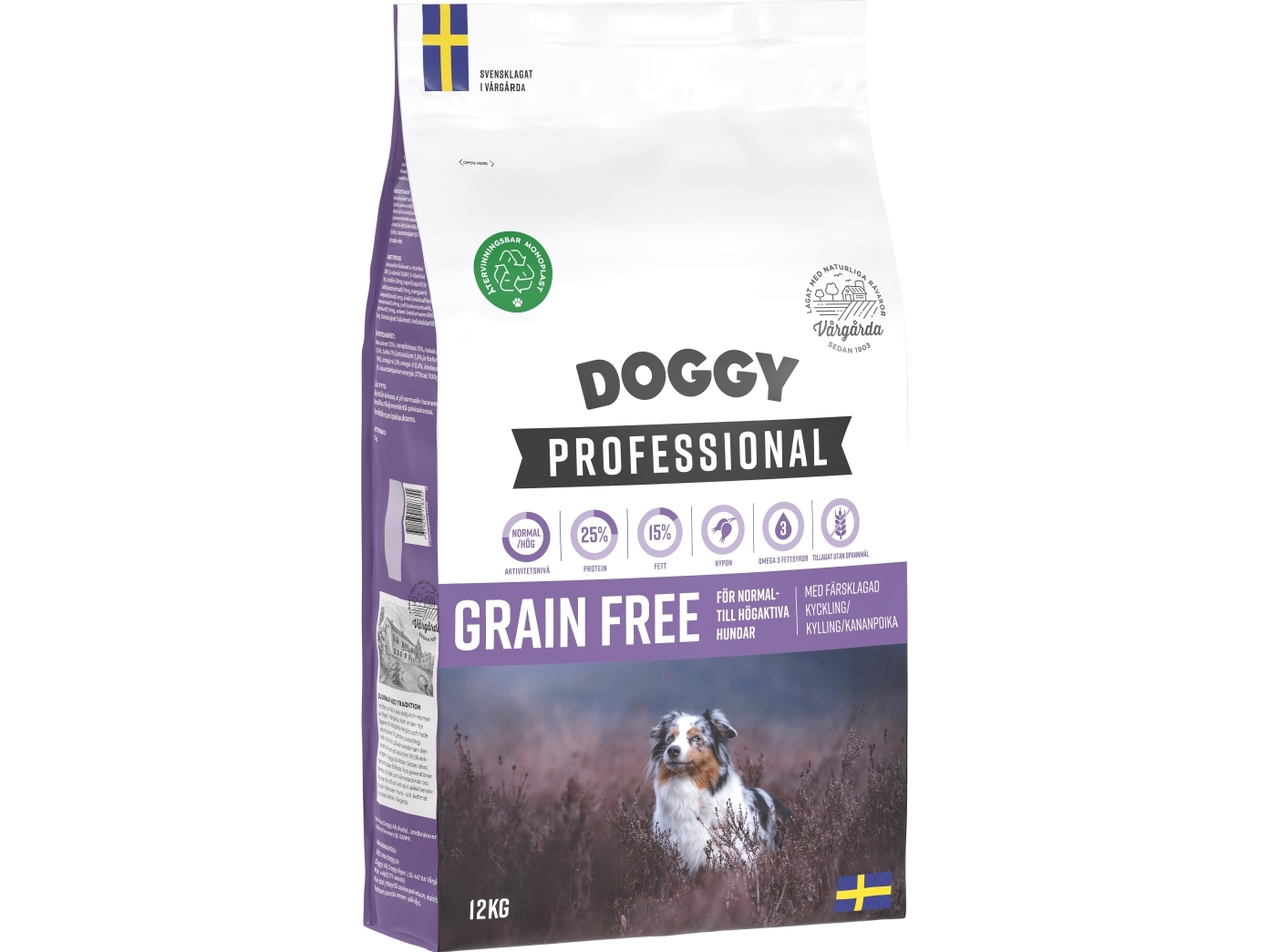 Doggy Professional Getreidefreies Hundefutter 12Kg