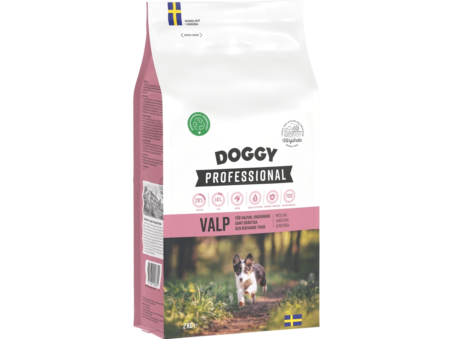 Doggy Professional Valp Hundefutter 2Kg