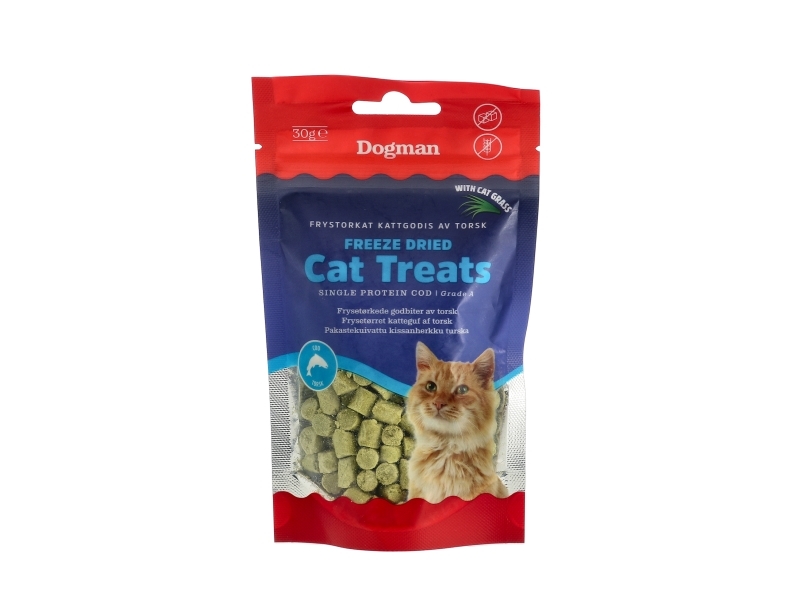 Dogman Freeze Dried Cod Kattgodis 30g | Sällskapsdjur - Katt - Kattgodis | GameStuff