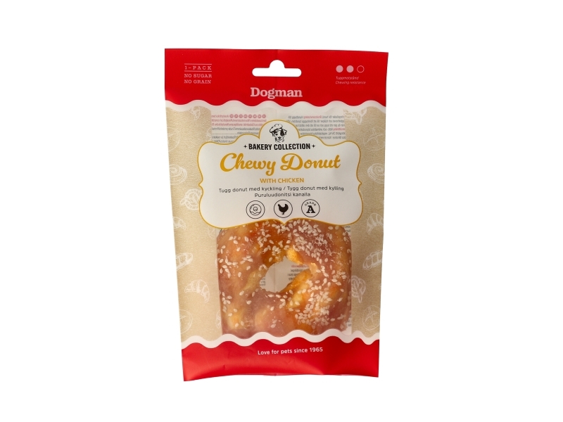 Dogman Bakery Collection Tugg Donut Med Kyckling 10Cm 10Cm