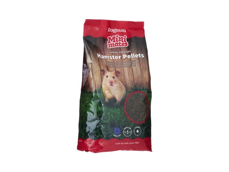 Dogman Mini Mates Hamster Pellets 1Kg