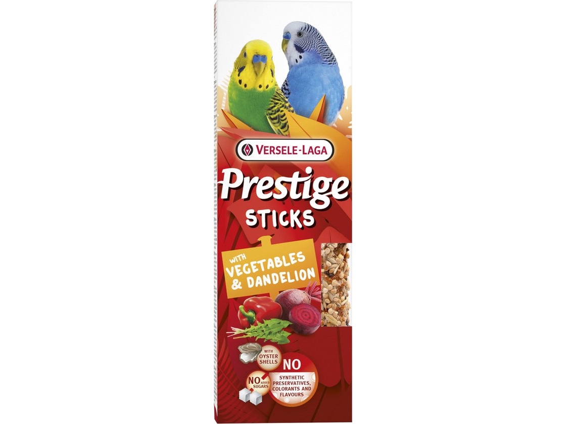Versele Laga Prestige Sticks Small Parakeets Veg & Dandelion 2p