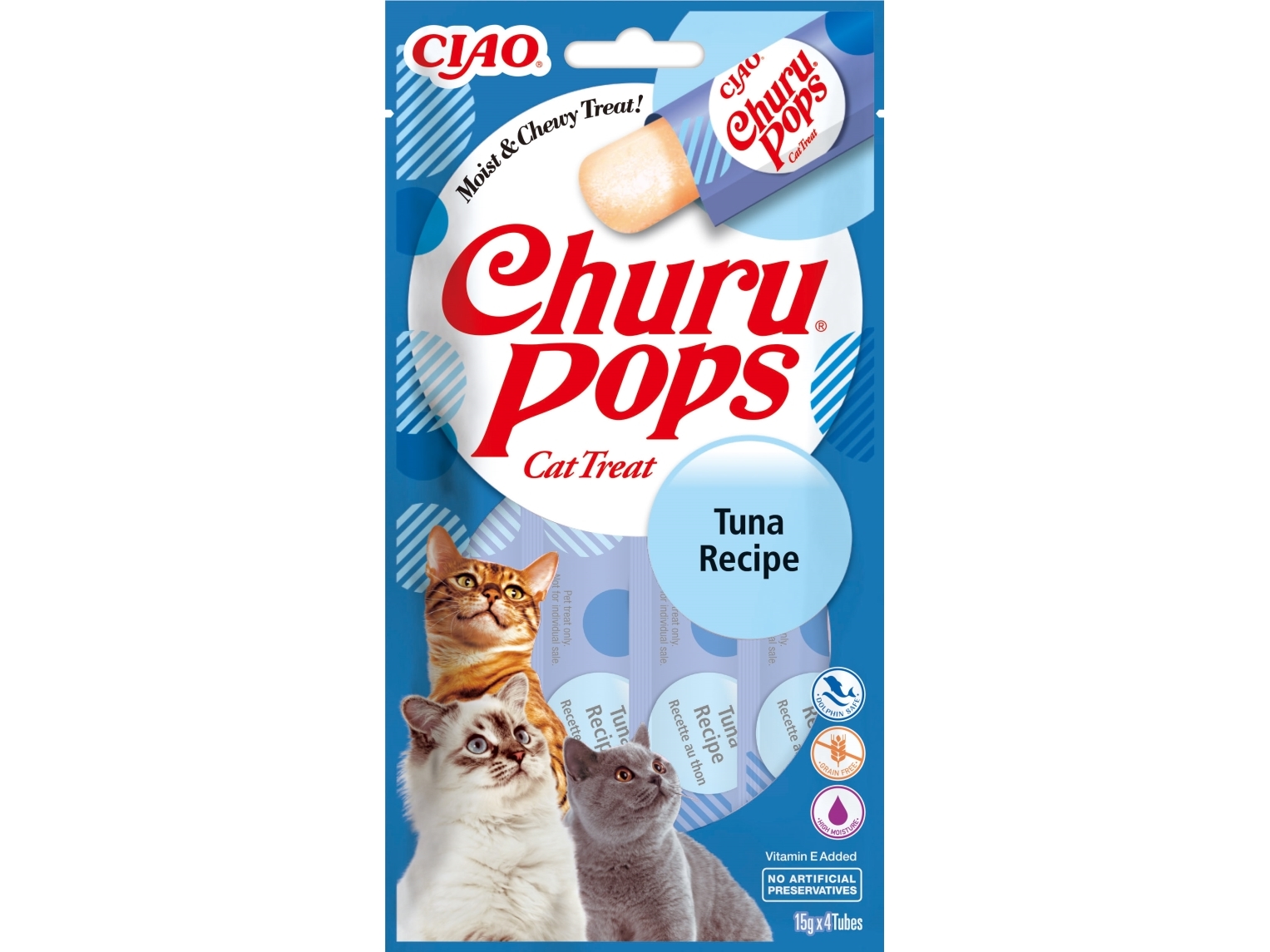 Churu Cat Pops Tuna 4x15g | Sällskapsdjur - Katt - Kattgodis | GameStuff