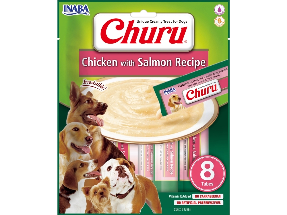 Churu Dog Creamy Chicken With Salmon 8X20g
