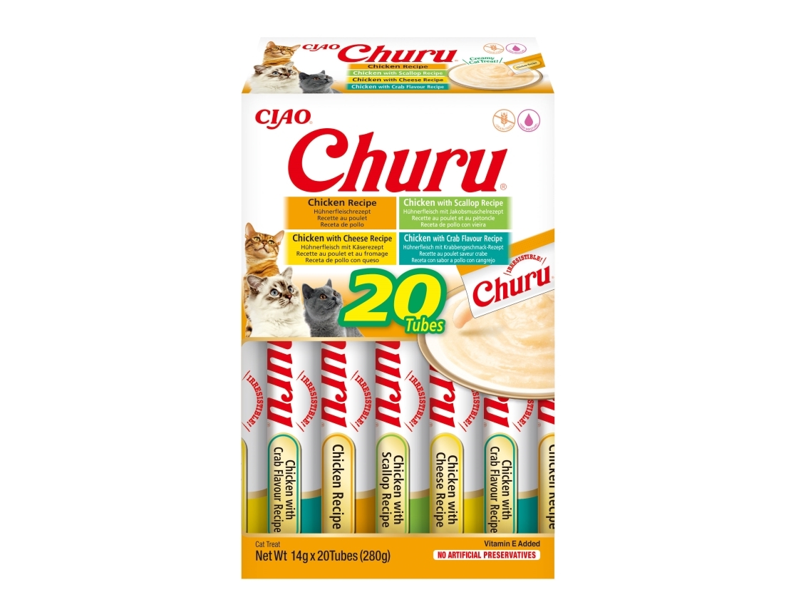 Churu Cat Cremy Chicken Varieties 20x14g | Sällskapsdjur - Katt - Kattgodis | GameStuff