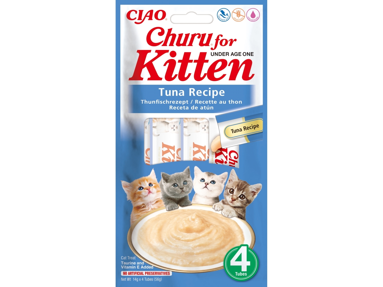 Churu Cat Kitten Tuna 4x14g | Sällskapsdjur - Katt - Kattgodis | GameStuff