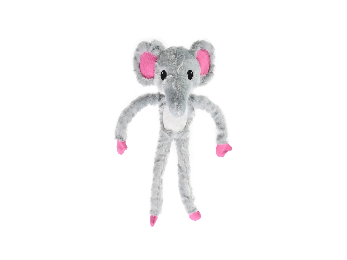 Dogman Hundespielzeug Elefant Mit Seil Grau 65Cm 65Cm