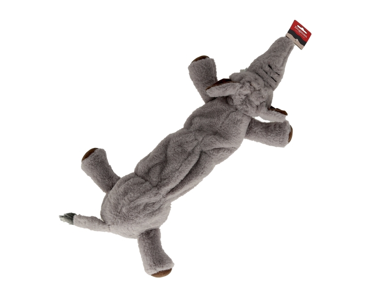 Dogman Elefant Hundespielzeug Mit Raschelgeräusch 67Cm Grau