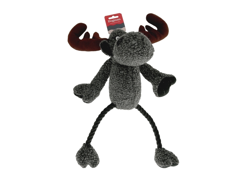 Dogman Hundespielzeug Elch Mit Auslauf Grau 50Cm 50Cm
