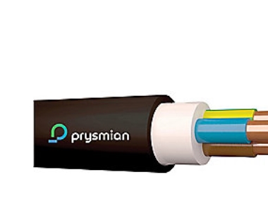 Prysmian XPUJ-HF 3G1,5 - 300/500V Dca installationskabel, sort, Rg100 - (100 meter) | Installationskablar | GameStuff