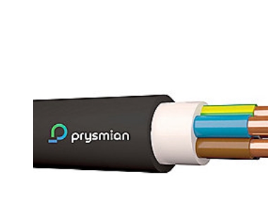 Prysmian XPUJ-HF 5G1,5 - 300/500V Dca installationskabel, sort, Rg100 - (100 meter) | Installationskablar | GameStuff