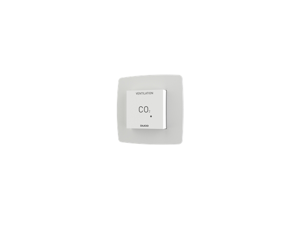 Duco Co2 Room Sensor With Control Rf/Wired, White