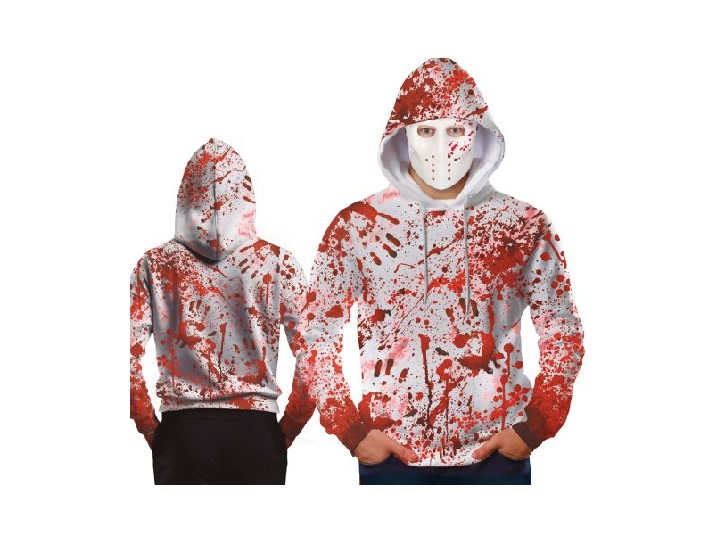 Blodig Hættetrøje Med Maske