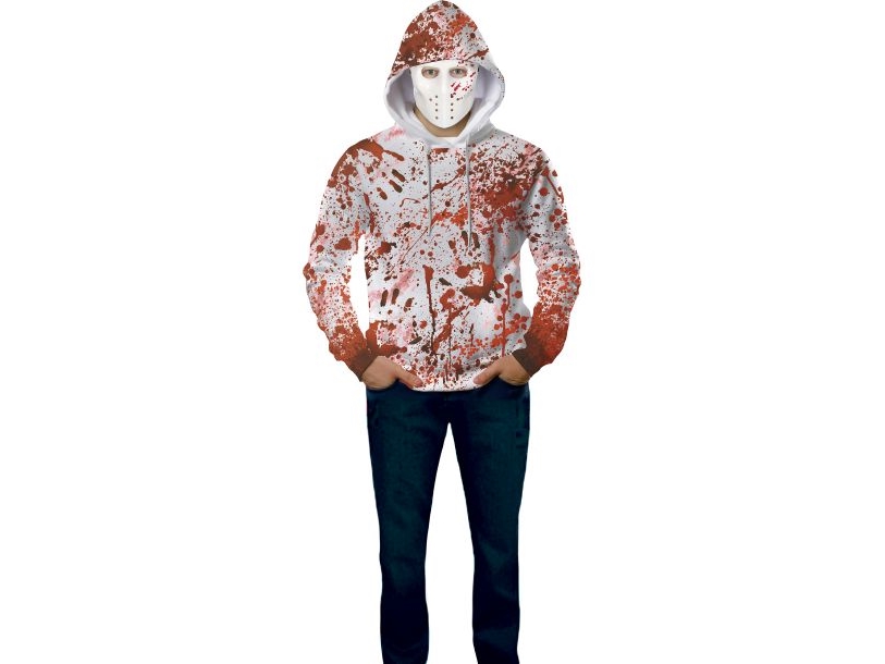 Blutiger Hoodie Mit Maske