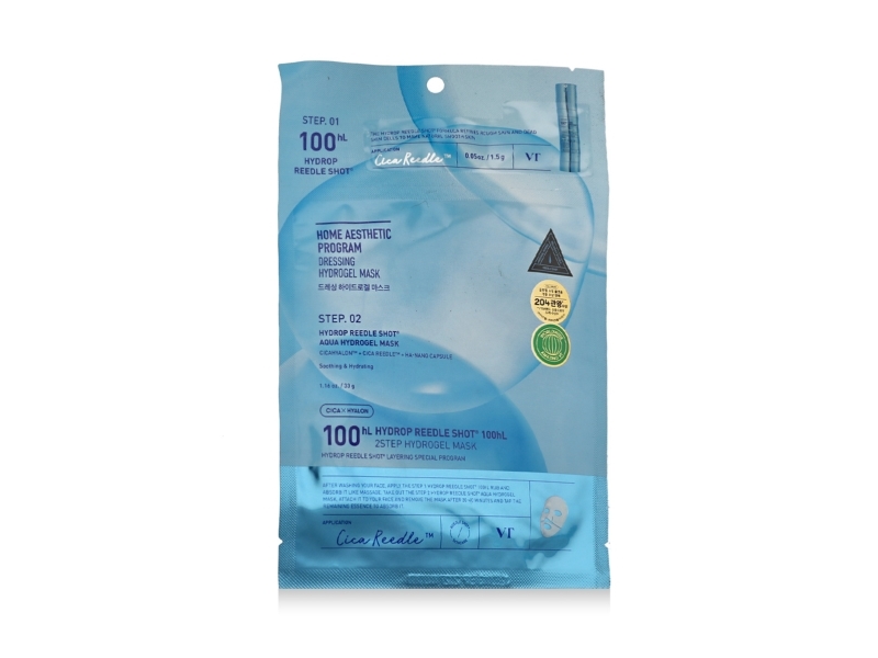 Vt Cosmetics Hydrop Reedle Shot 100 Hl 2 Step Hydrogel Mask 33 G