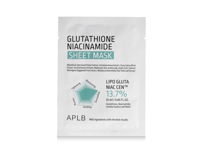 Aplb Glutathione Niacinamide Sheet Mask 25 Ml