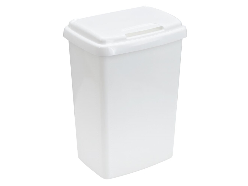 Papperskorg, V-del, vit, plast | Köksutrustning - Hushålls tillbehör - Sopsortering | GameStuff