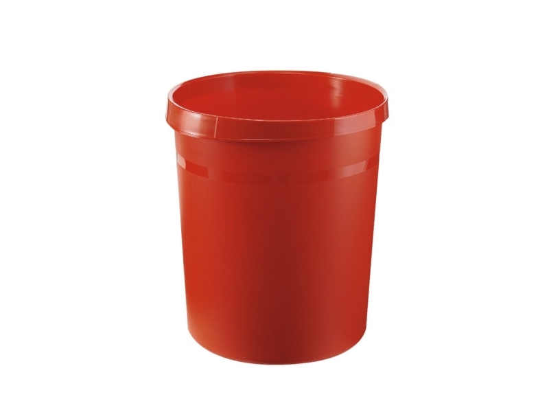 Altpapierkorb, V-Teil, Rot, Kunststoff