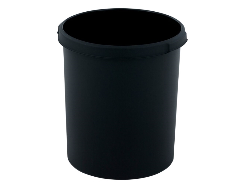Papirkurv, V-Part, Sort, Plast