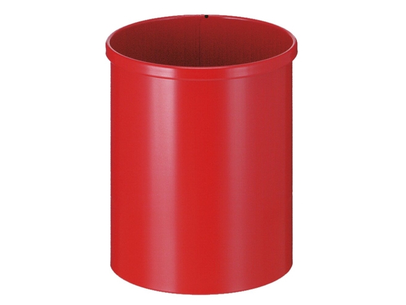 Altpapierkorb, V-Teil, Rot, Metall