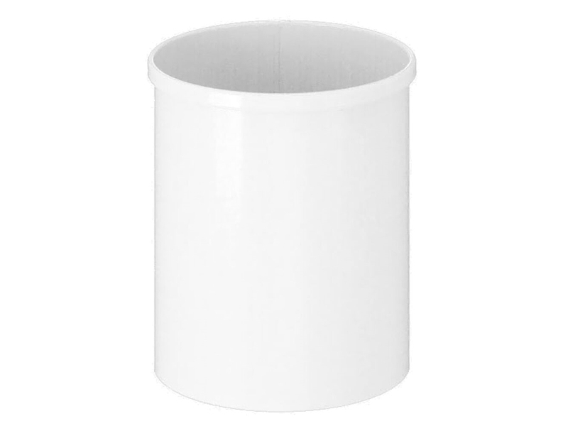 Jäteastia, V-Part, valkoinen, metallia