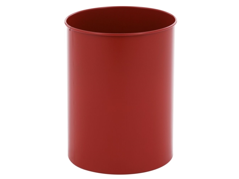 Altpapierkorb, V-Teil, Rot, Metall