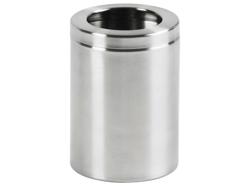 Abfallbehälter, V-Teil, Stahl Matt, Edelstahl, 1,5 L