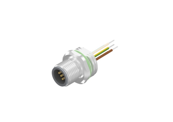 Conec 43-01010, M12x1, Nickel, Männlich, Kupfer, Kupfer, Ip67