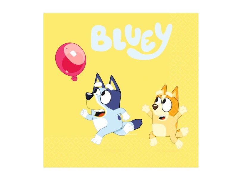 Bluey-servetter 33x33 cm, 16 st | Catering - Dukar & Servetter - Servetter | GameStuff